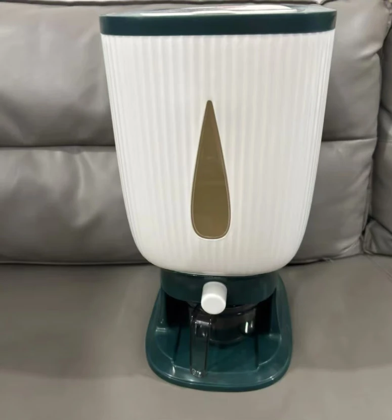 A829按压式水滴款储米桶 厨房五谷杂粮防潮防虫桶 多功能创意米桶