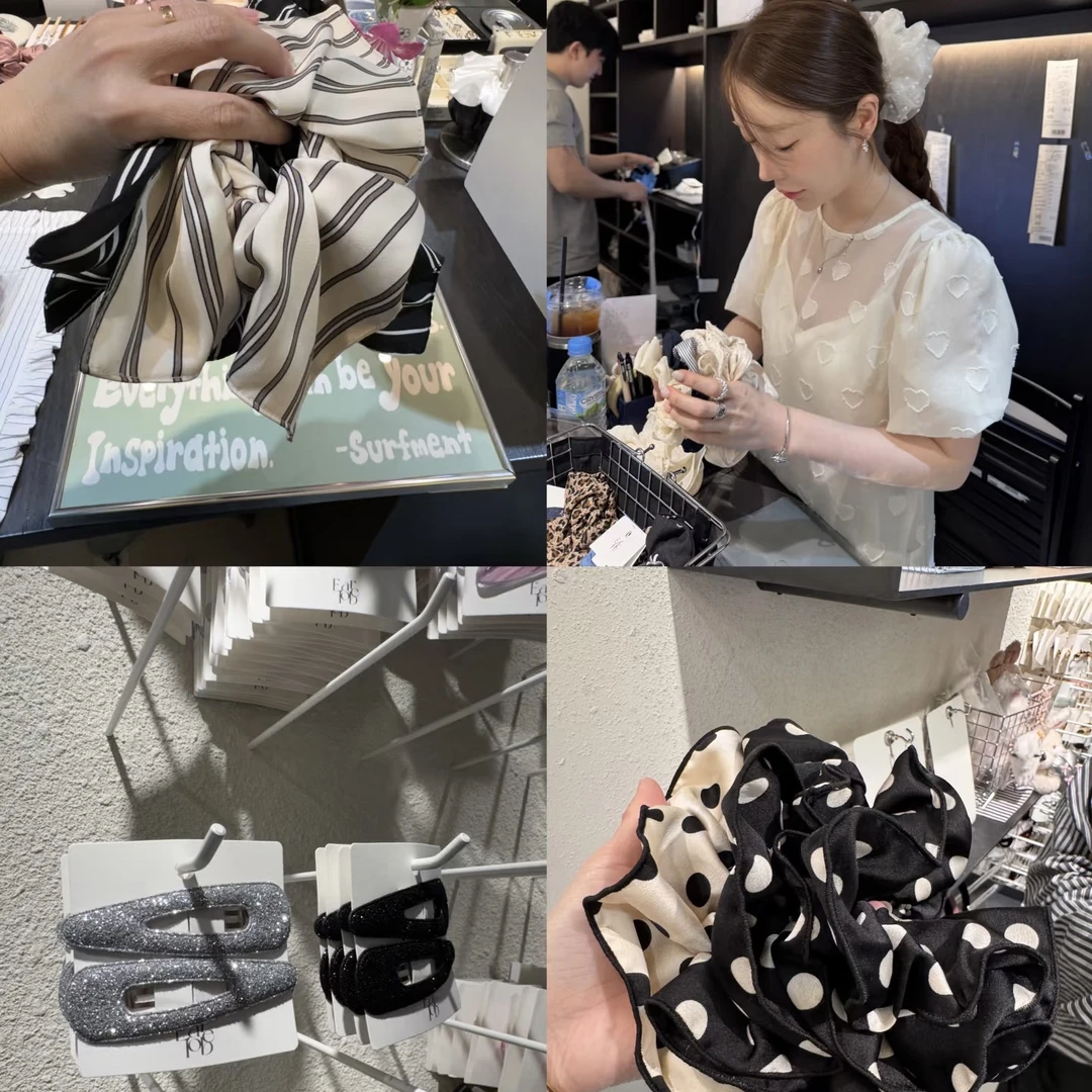 甜美风欧美风千金风日韩发圈发绳优雅手工头绳