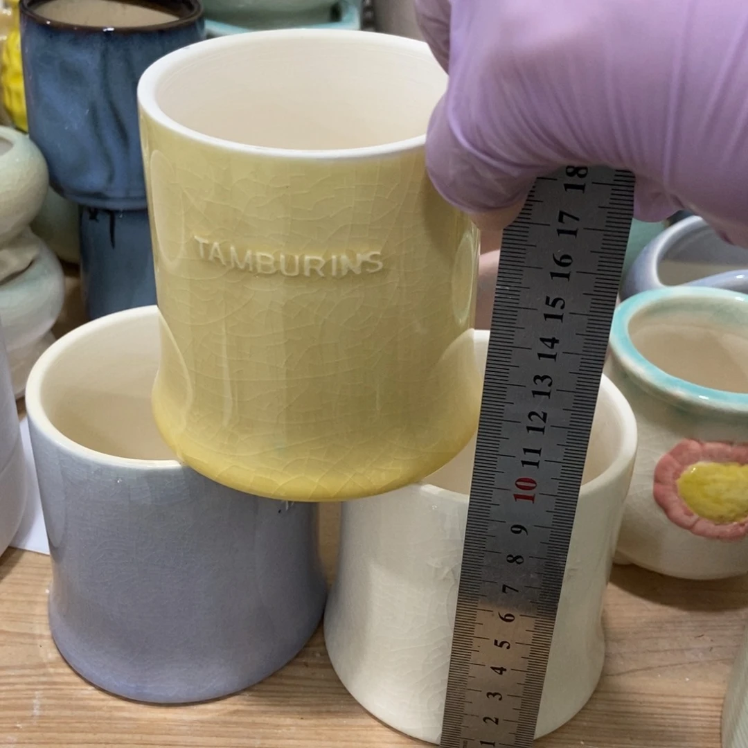 红陶高温陶瓷花盆