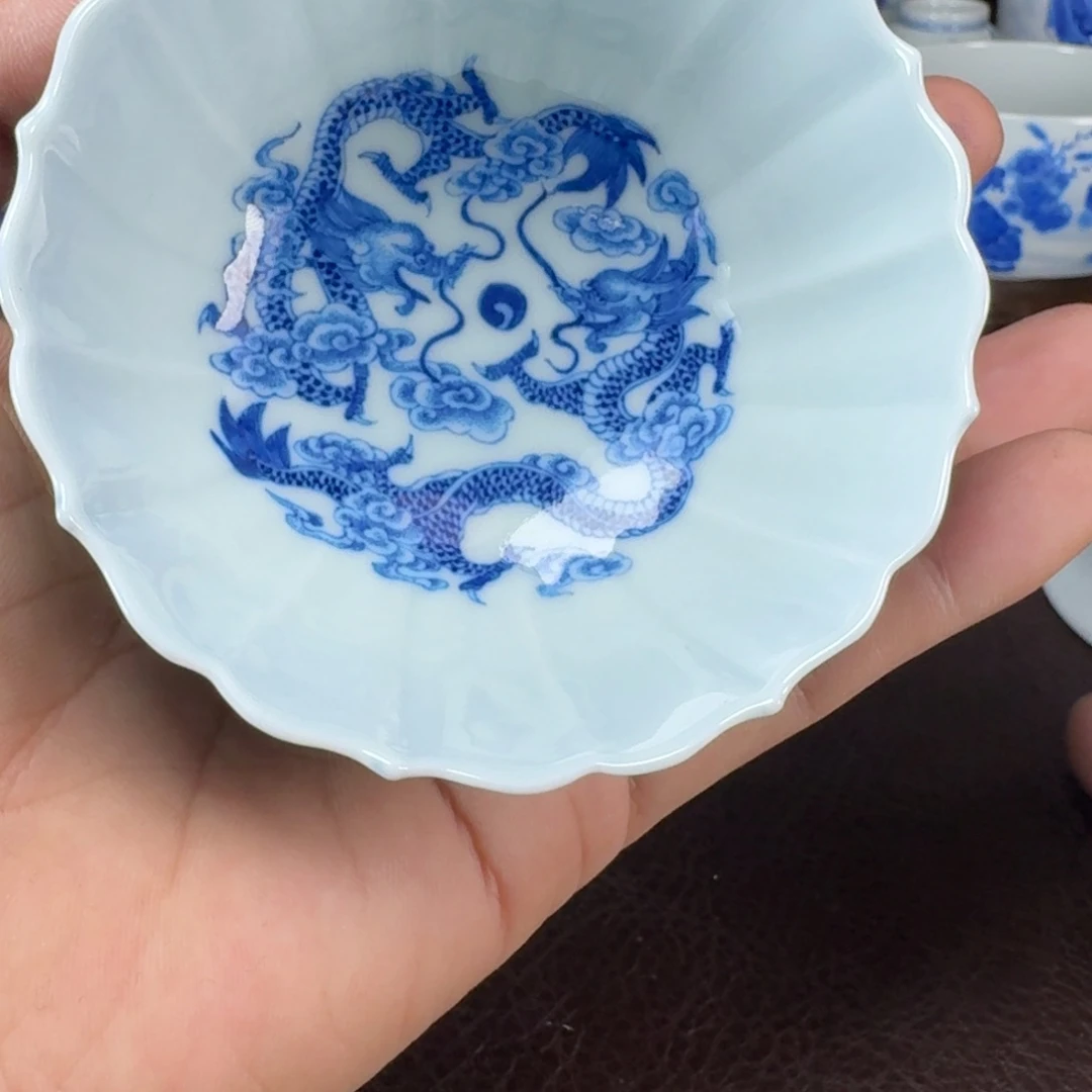 千***然瓷片当代景德镇陶瓷手绘茶具