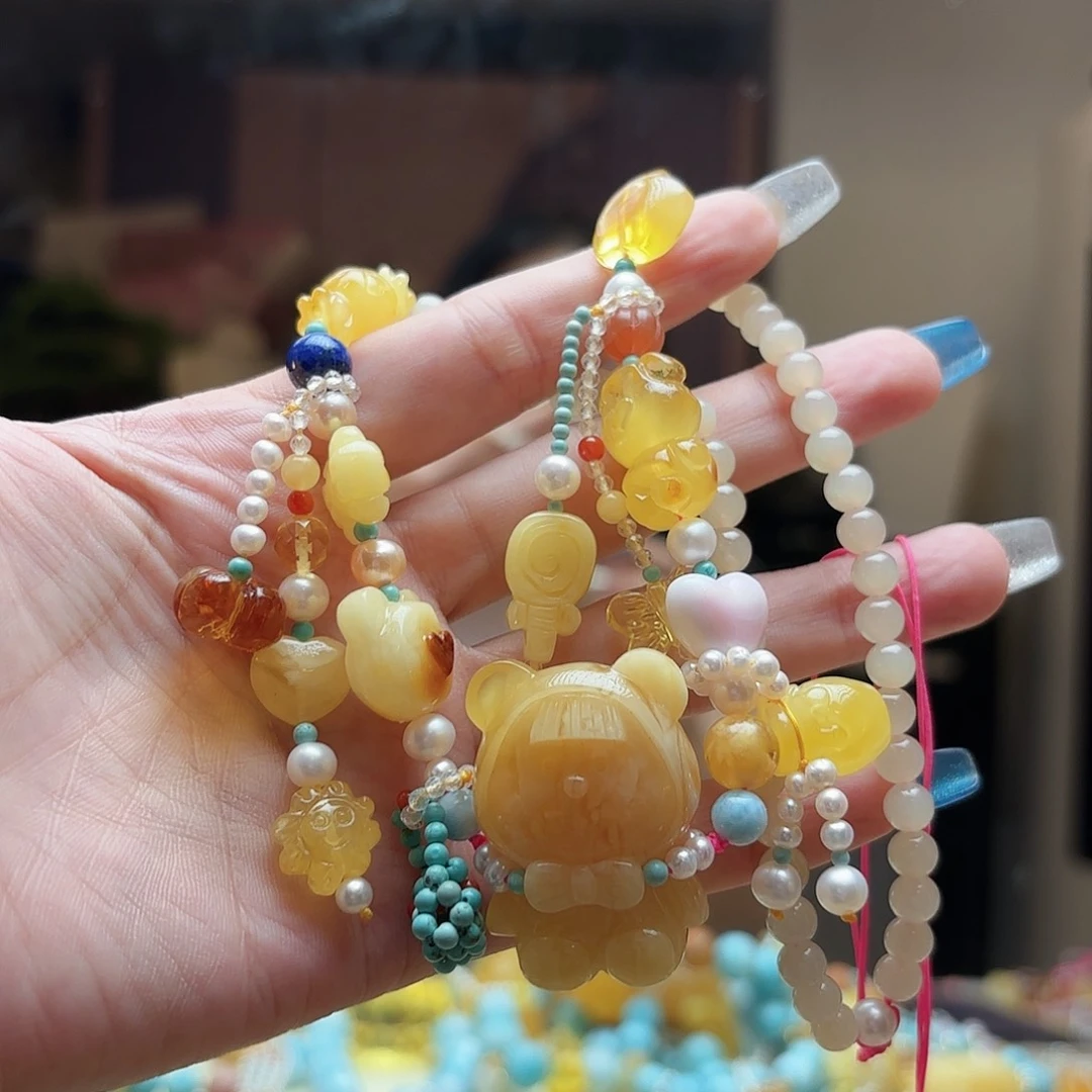 琥珀未镶嵌手镯琥珀