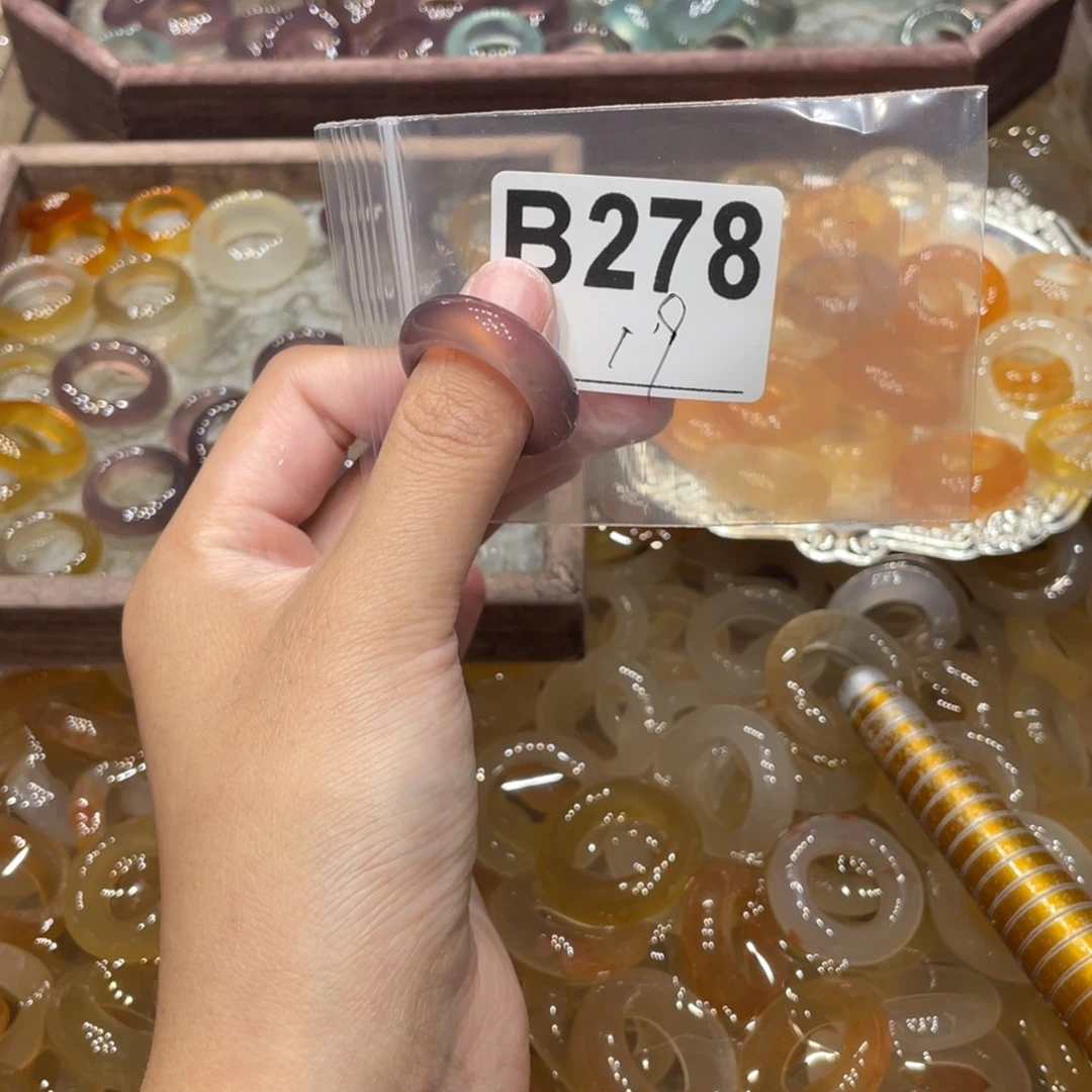 玛瑙/玉髓未镶嵌戒指278