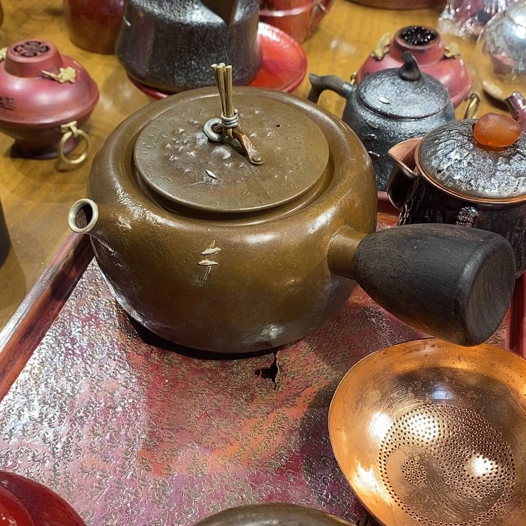 小****光600毫升包银嘴侧把壶手工锻打工艺