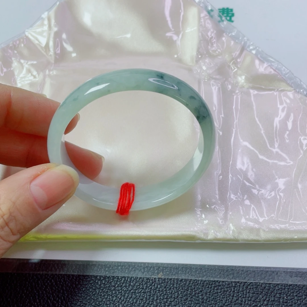 銘***翡翠未镶嵌手镯天然