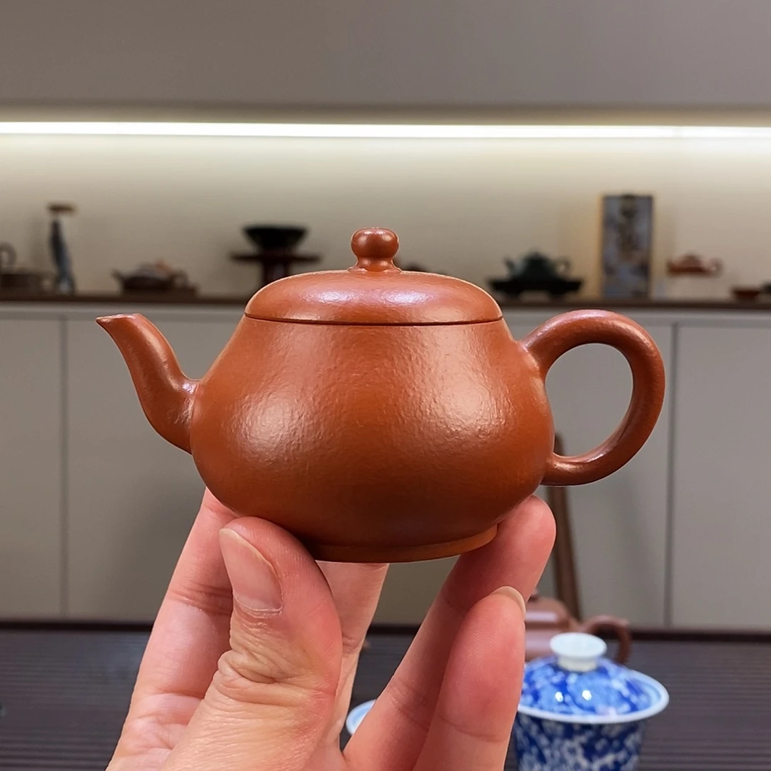 紫砂茶壶顾老师朱泥梨形新年回馈