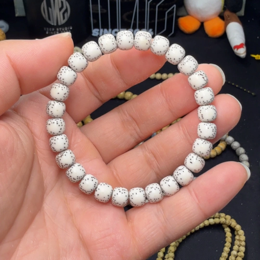 星月菩提吊坠8原白侧留白月朗星稀