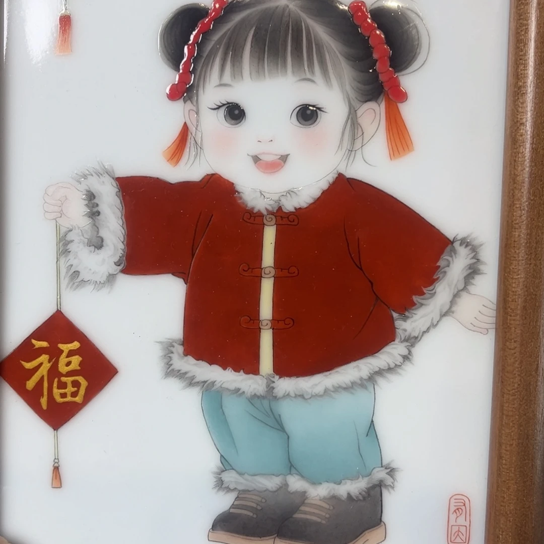 景德镇手绘珐琅彩瓷板画