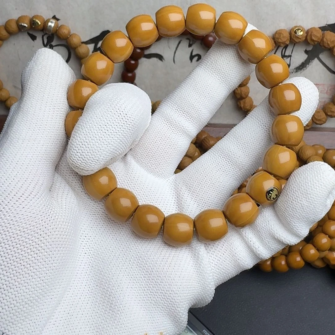 猴头核桃手串全品无暇龙岩料大面直切