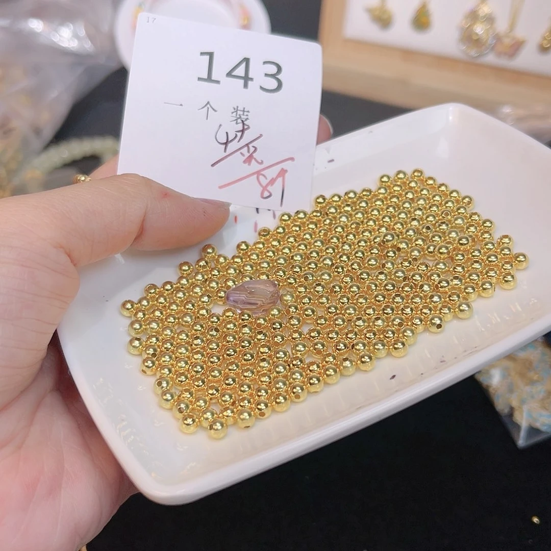 紫晶珠宝半成品银S925镀金镶嵌143