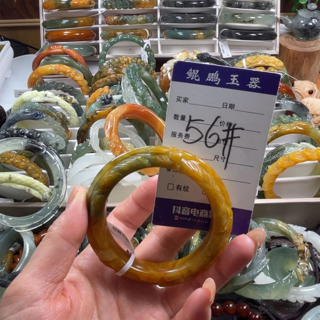 未镶嵌蛇纹石玉手镯