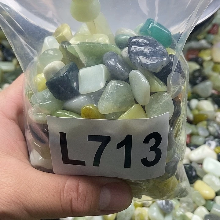 岫玉鱼缸石未镶嵌