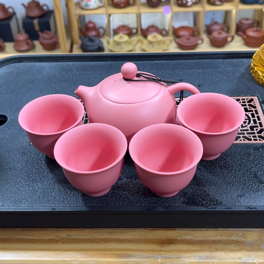 紫砂紫砂粉黛西施（一壶四杯）