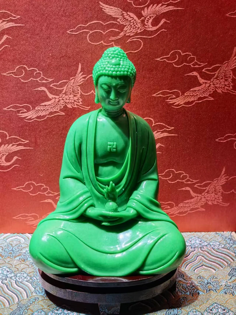 【子轩】绿色药师佛摆件