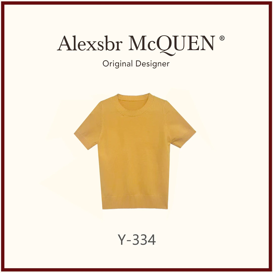 YDD•「Y-334」夏季经典圆领透气短袖针织百搭上衣HS-32932