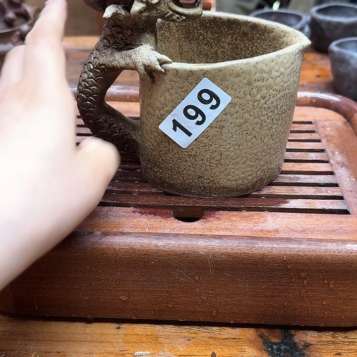 纯手工制作粗陶茶具