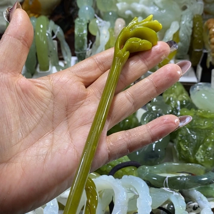 岫玉未镶嵌岫玉发簪