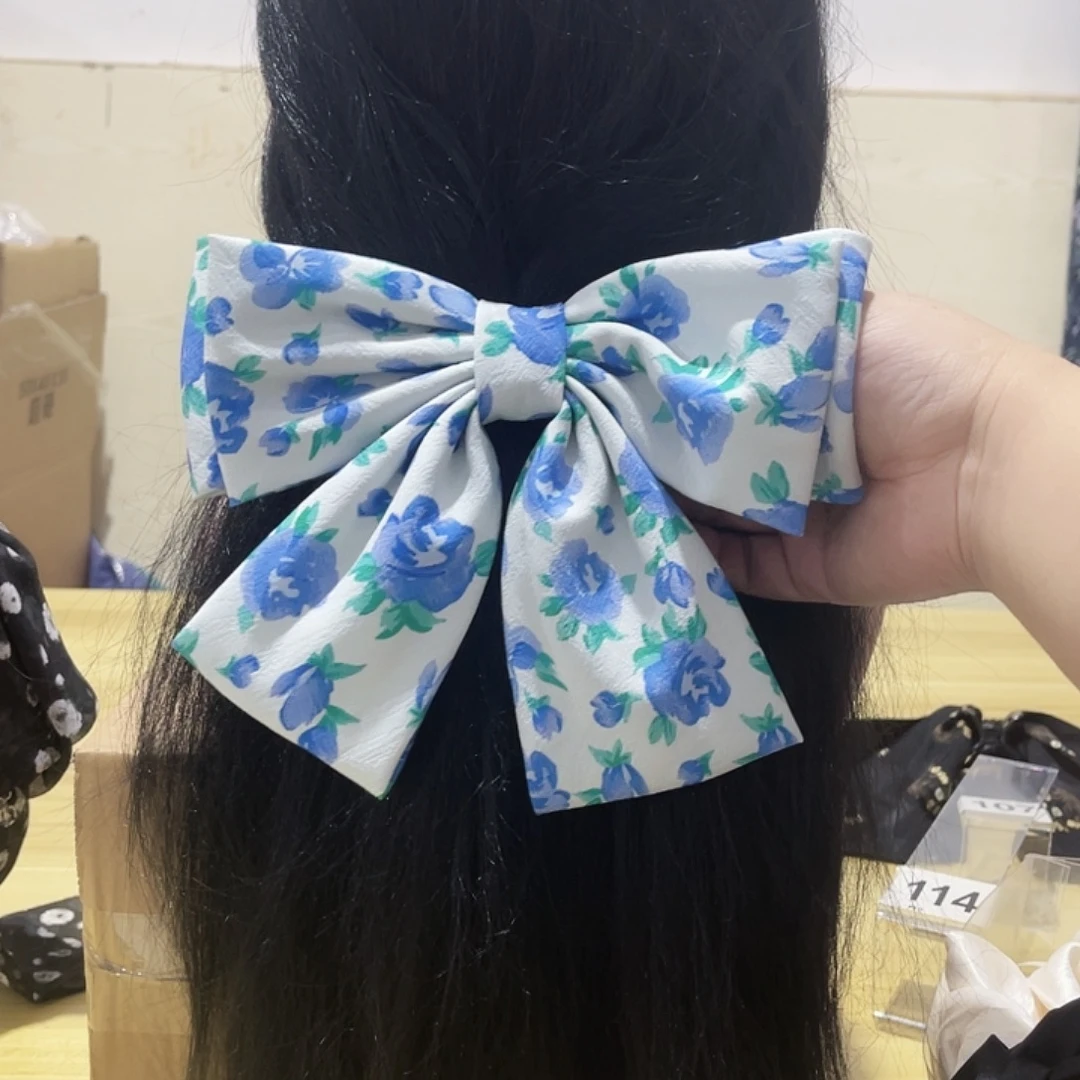 铁合金布艺蝴蝶结发夹