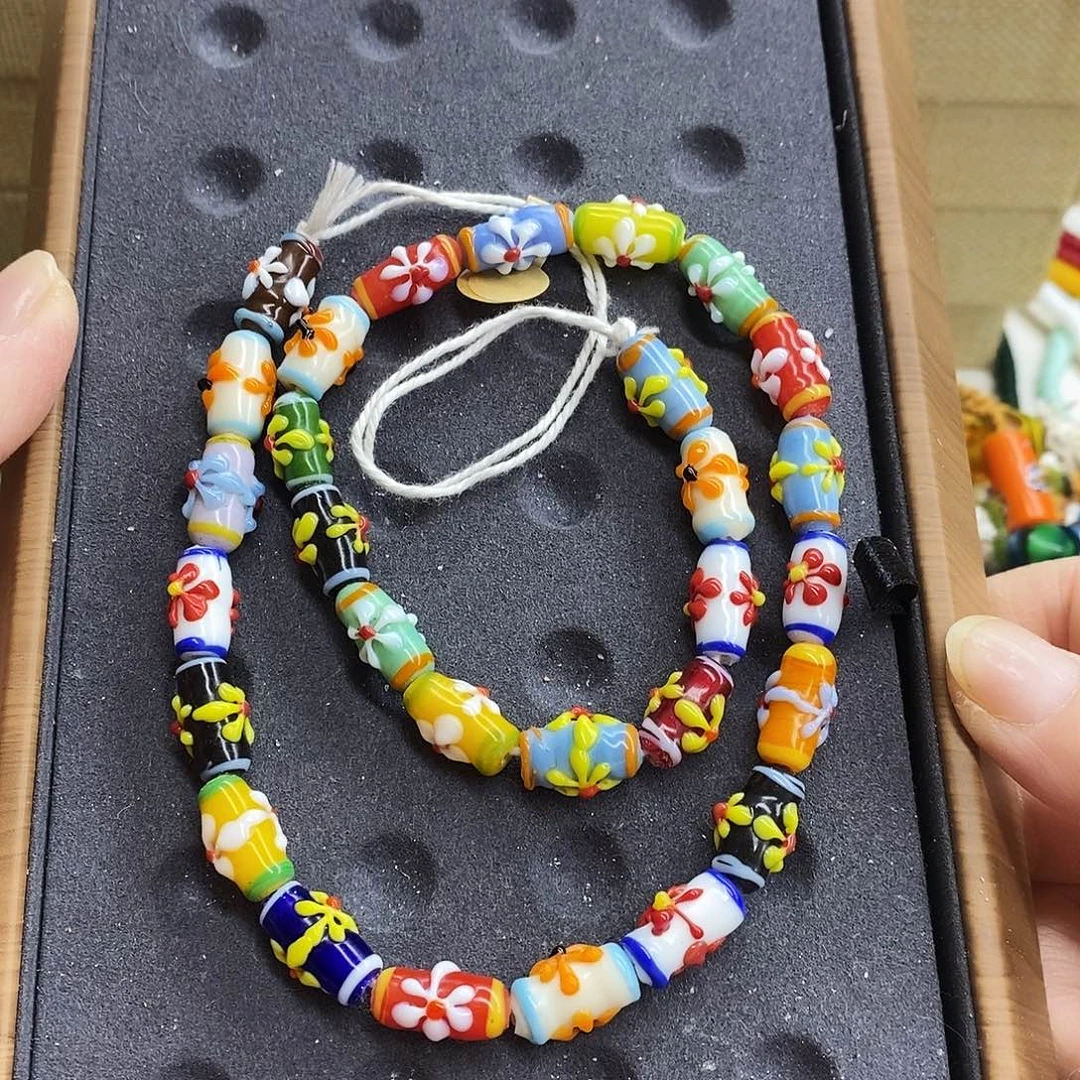 颈饰琉璃西亚花珠一条