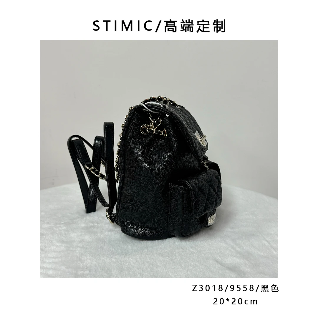 X1068/62036/黑色鱼子酱订制手工时尚女士单肩斜挎手提包62036