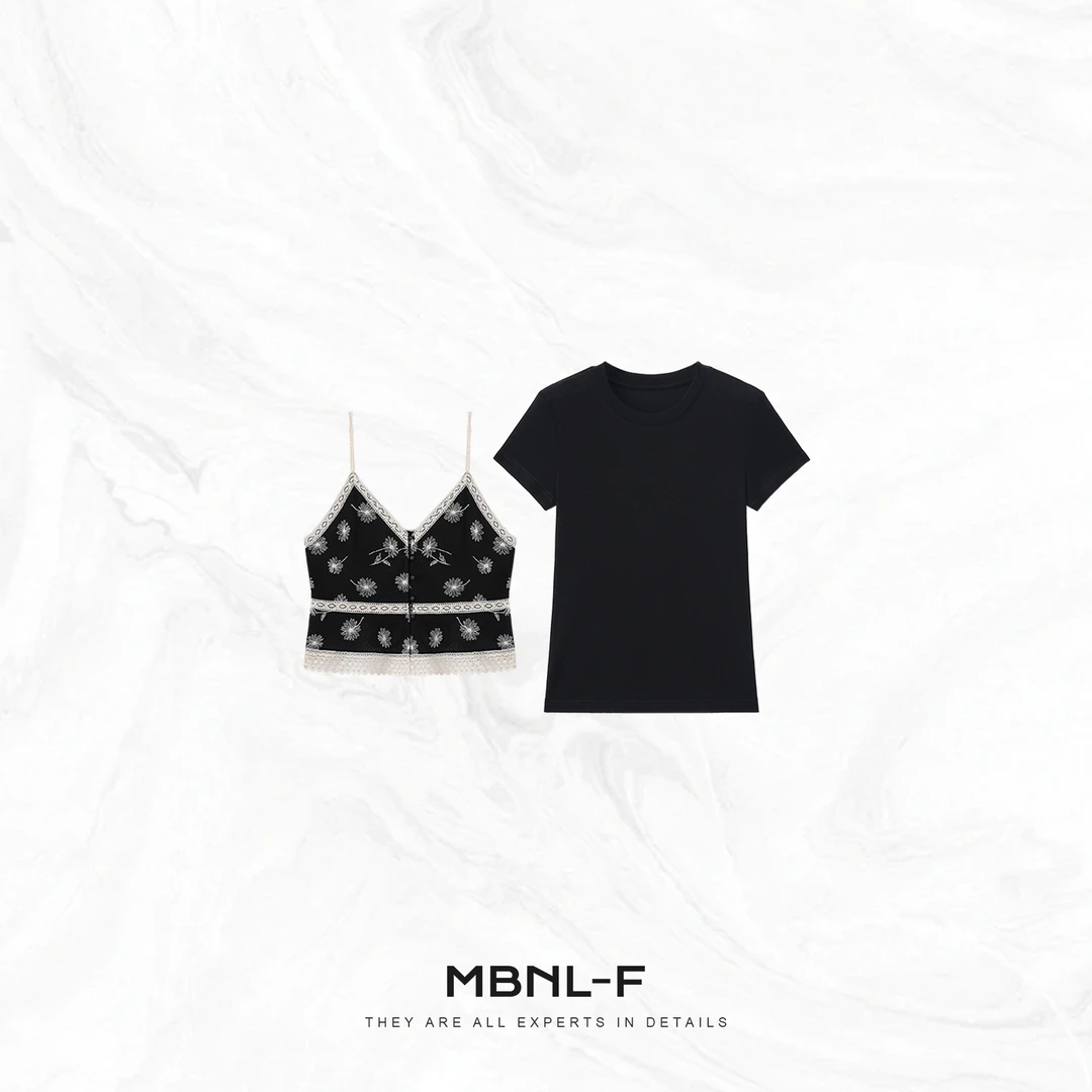 MBNL-F“尼斯夏日” 高定天丝亚麻时髦松弛两件套 秦磊XM-XTZ6275