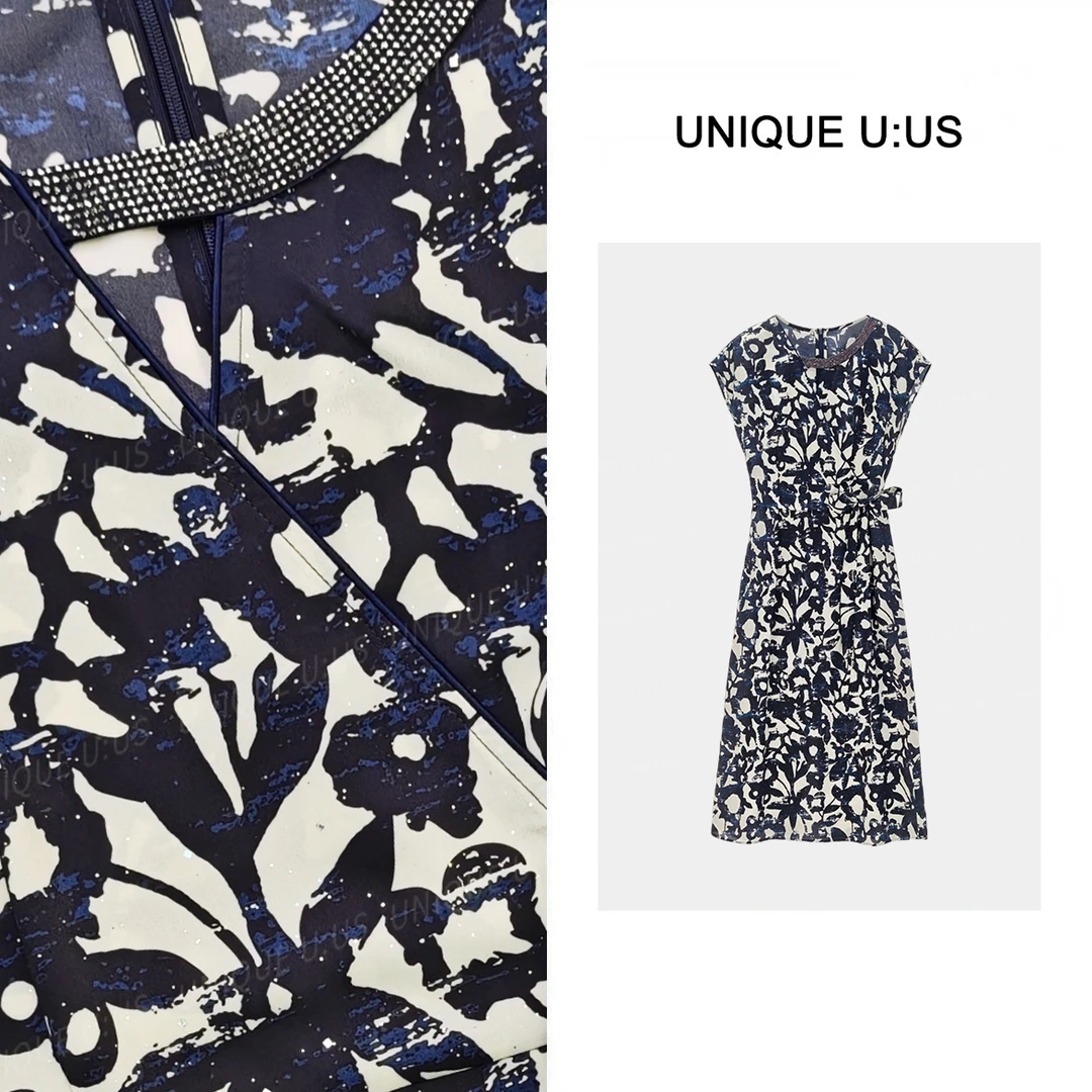 【TangTang·Studio】花影收腰气质显瘦女装连衣裙-255312