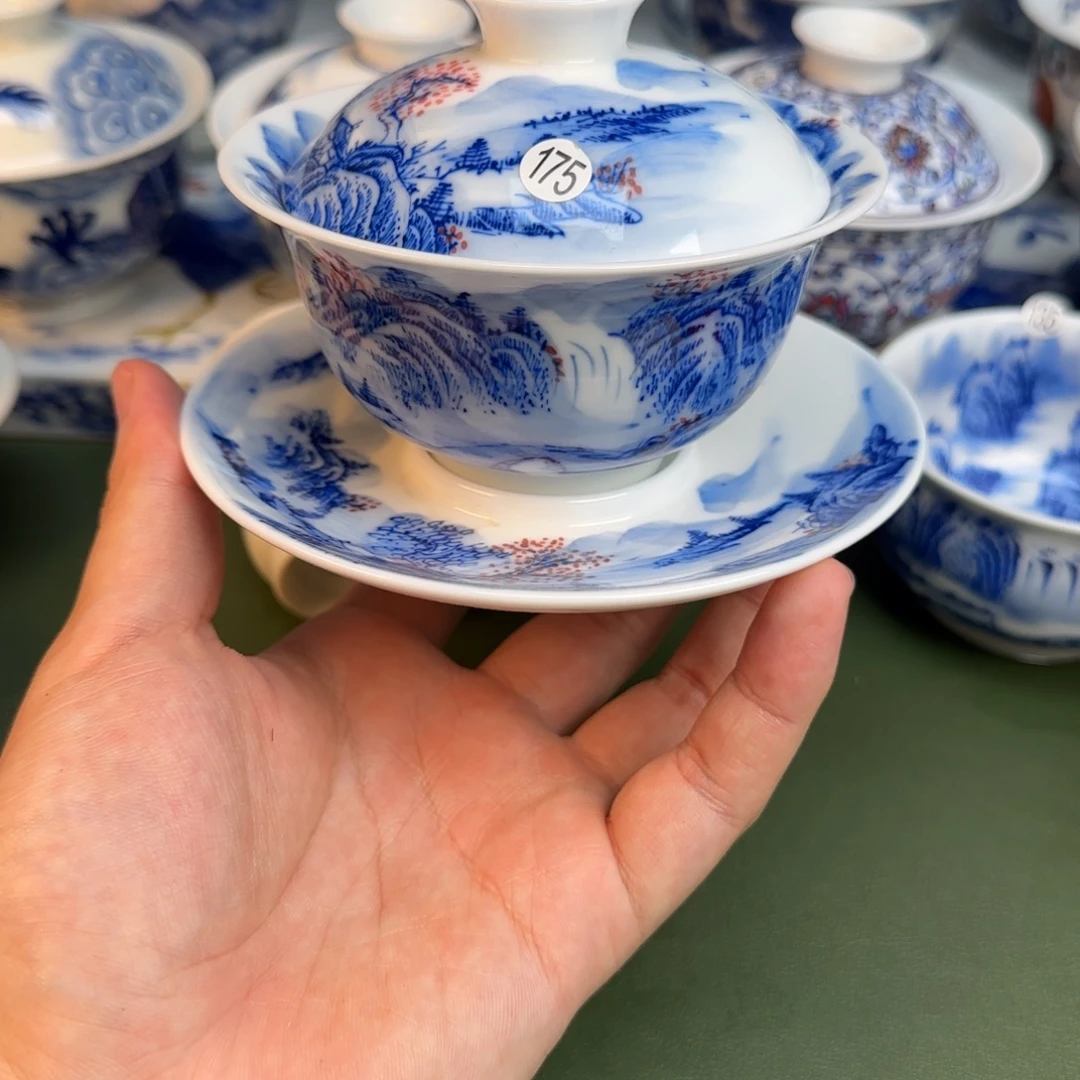彦祖纯手工手绘茶具175