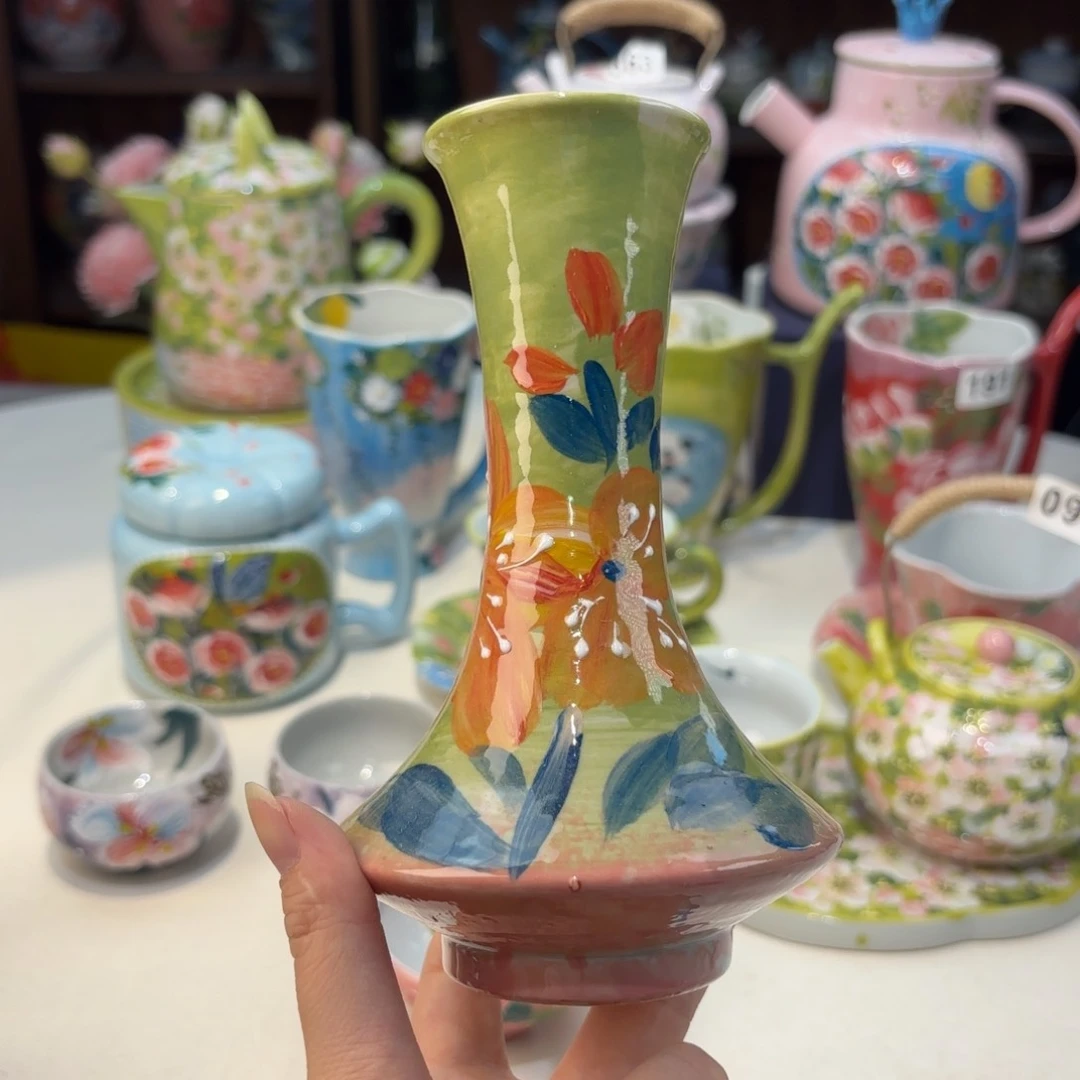 景德镇手绘高温釉下彩陶瓷茶具