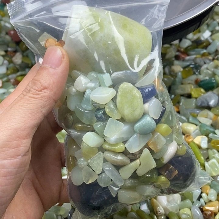 蛇纹石玉未镶嵌鱼缸石