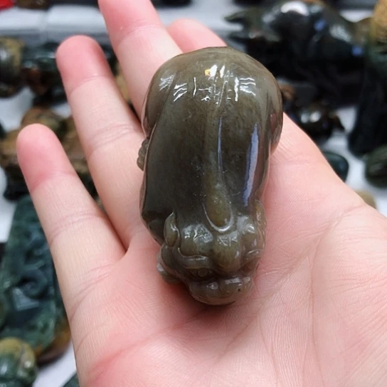 岫岩老玉（透闪石质玉）挂件未镶嵌