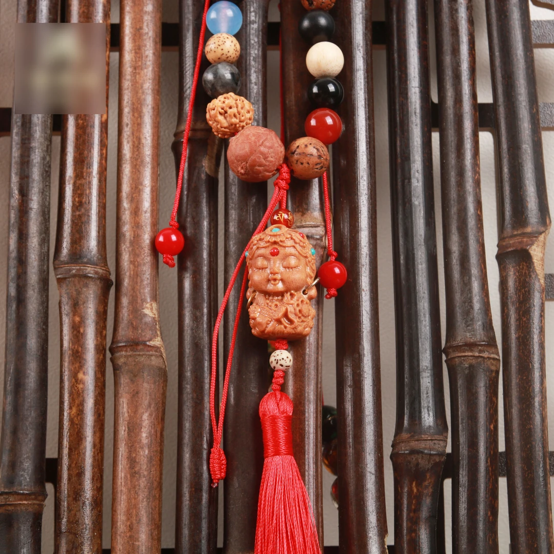 非金属珐琅手链 梵音艺术  绿度十八子饰品【0780】