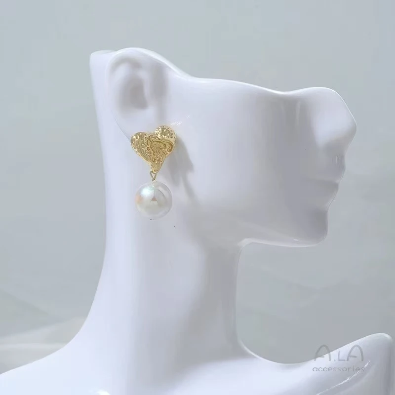 铜合金合成锆石耳饰 C原创设计耳环简约饰品气质款