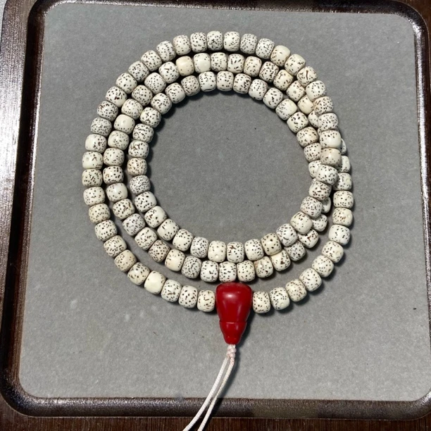 【S13顺白原生态】星月菩提海南料多圈长串