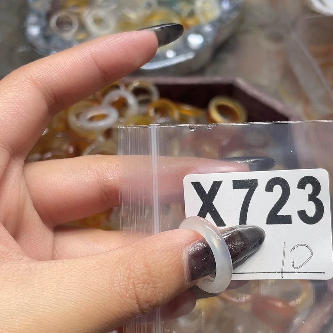 玛瑙/玉髓未镶嵌戒指723