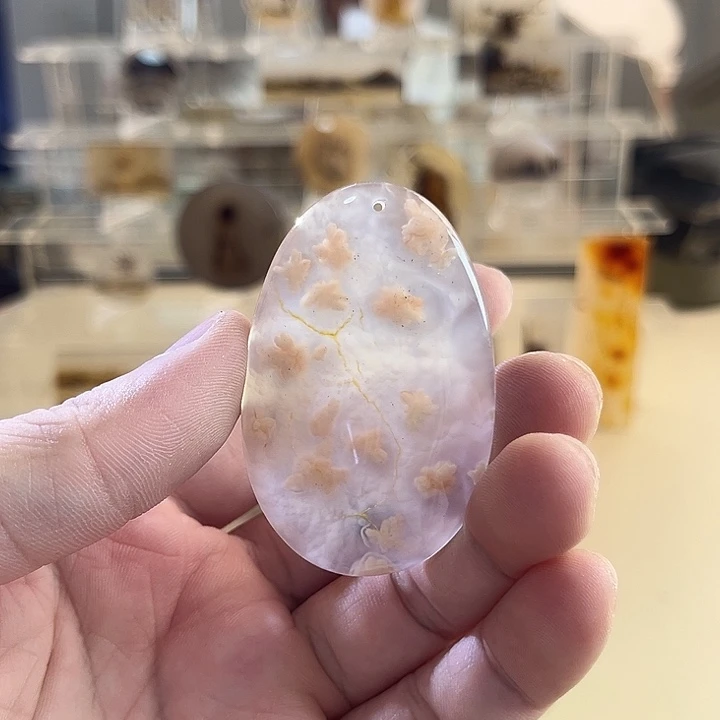 玛瑙/玉髓未镶嵌吊坠(不含链)