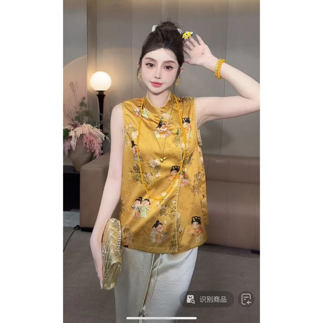 DACPAN-“唐朝盛世”轻奢国风马甲外套   2025/盼·PP 5553