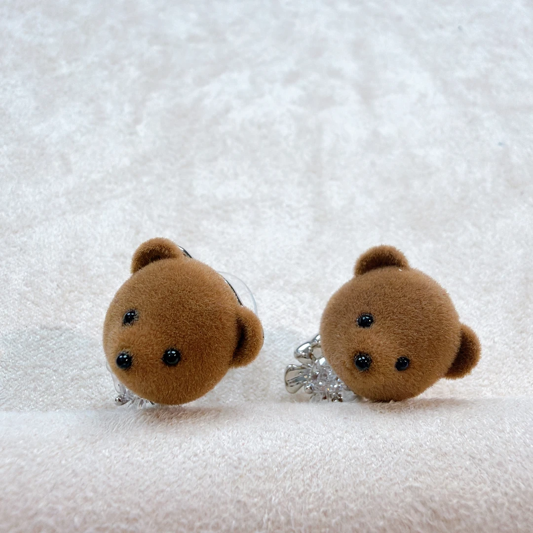 铜合金绒毛耳饰 【AG•饰品】耳环AG01070