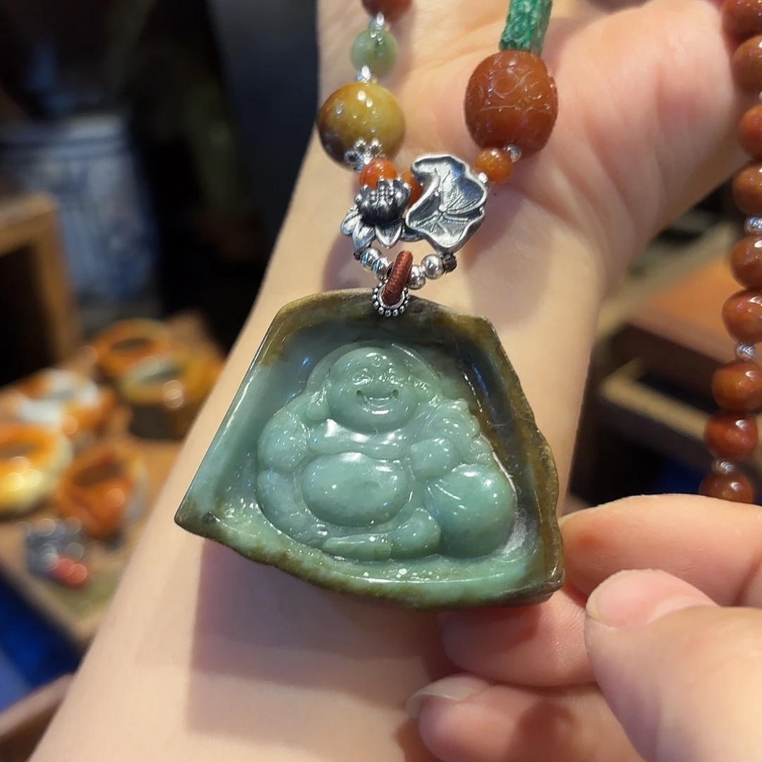 翡翠颈饰未镶嵌原创