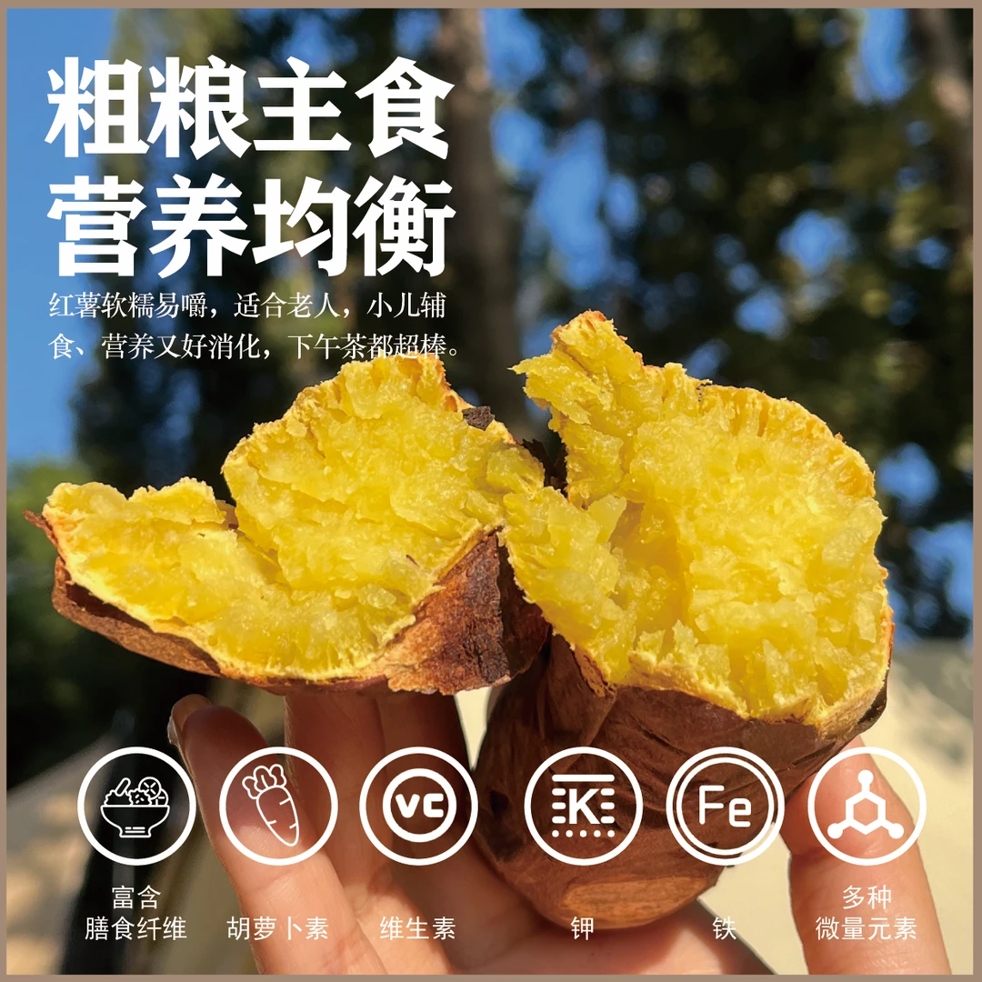 【金香榴莲黄金蜜薯】细腻无丝入口即化软糯丝滑新鲜现挖红薯4.5斤