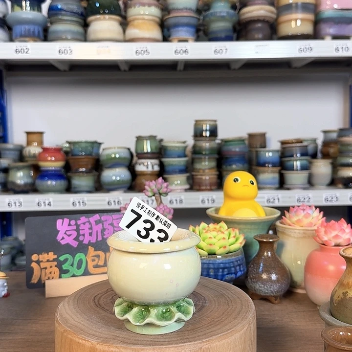 景德镇手工陶瓷盆 口6