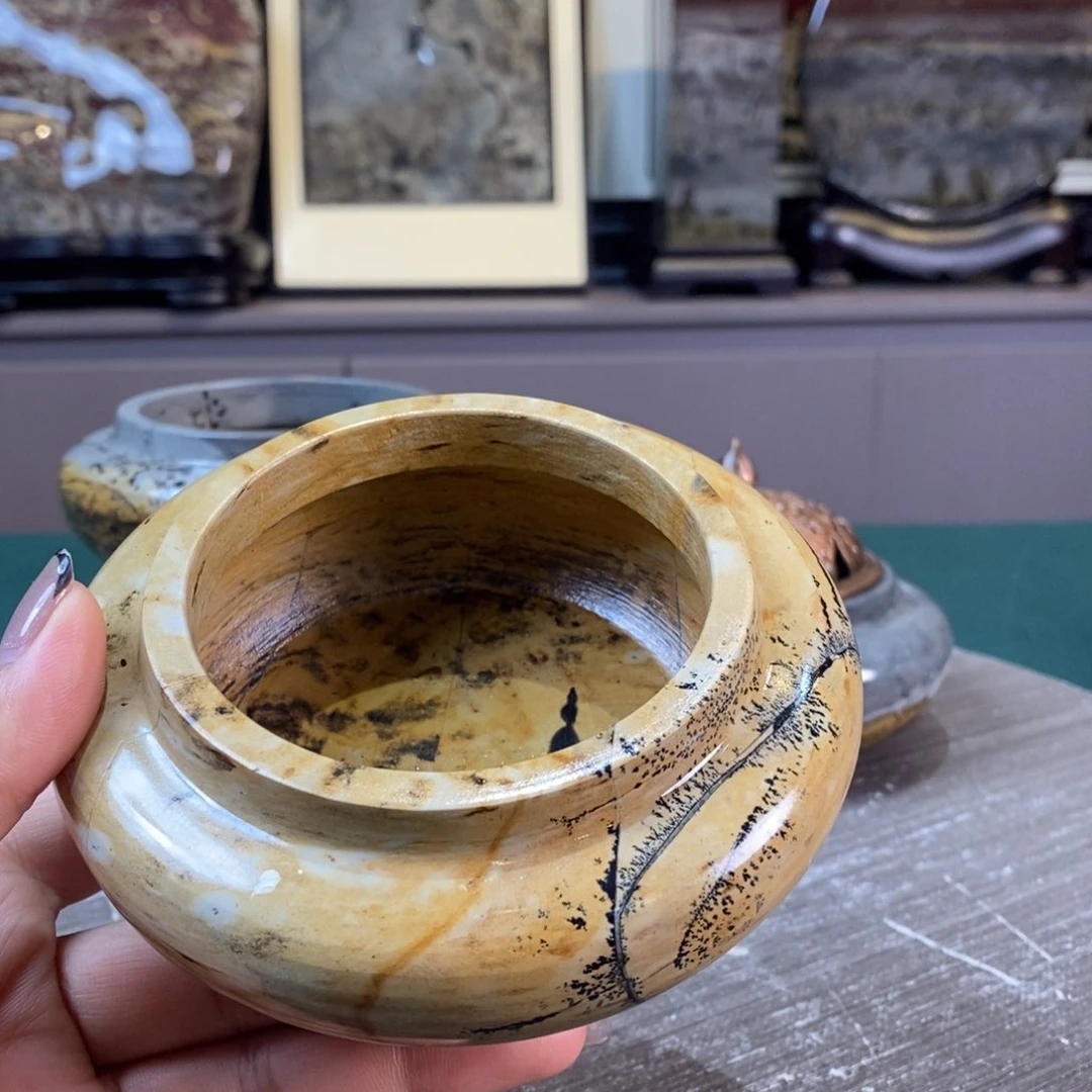 石材广西国画石草花石