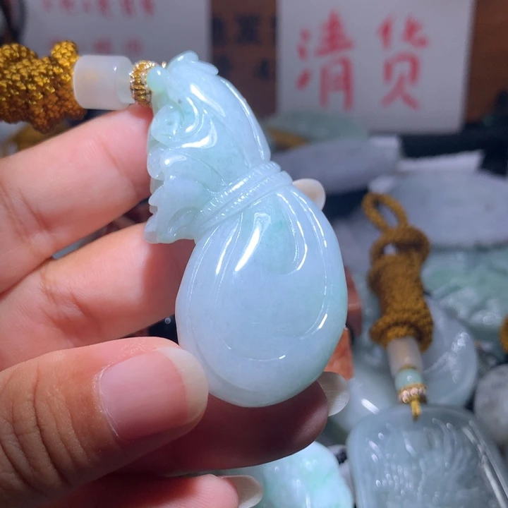 颈饰未镶嵌翡翠保真天然A货翡翠