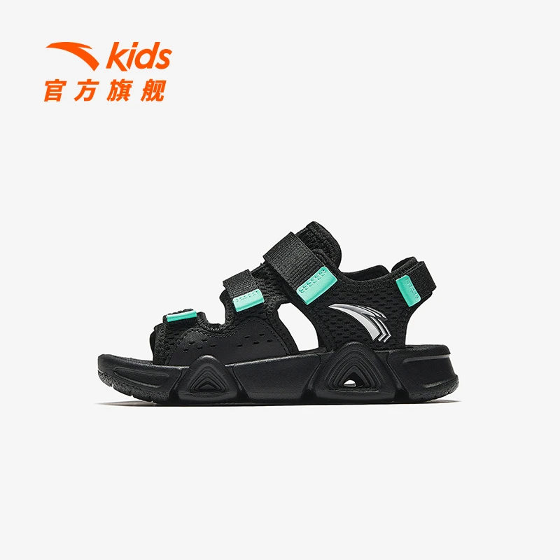 【开心妈】安踏儿童男小童沙滩鞋防滑耐磨时尚休闲露趾凉鞋