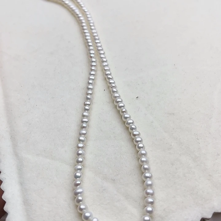 淡水珍珠银S925镶嵌颈饰