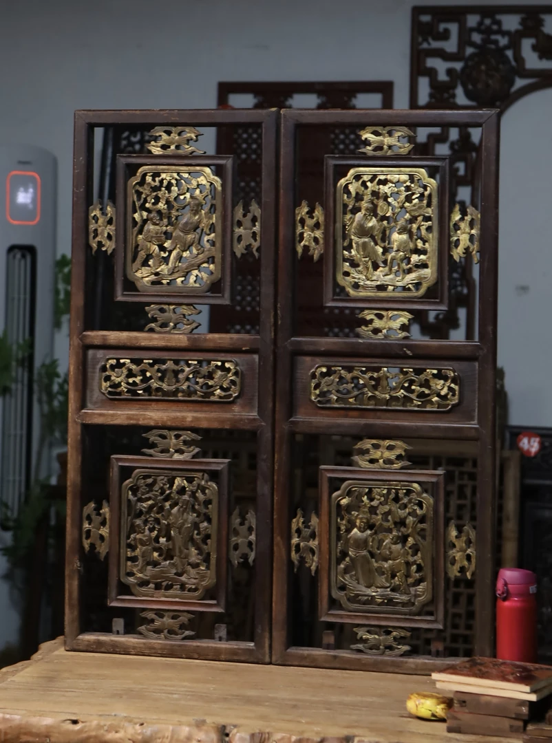 四爱题材清代挂屏（单张38.5/98）