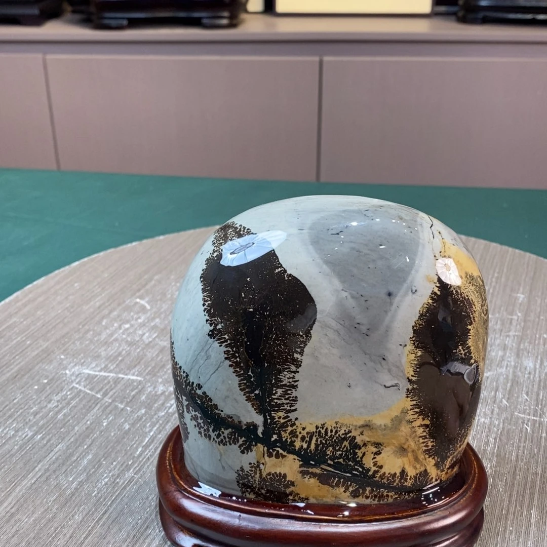 石材广西国画石草花石