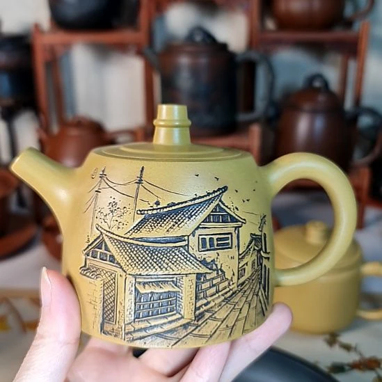 广西钦州坭兴陶茶壶茶杯