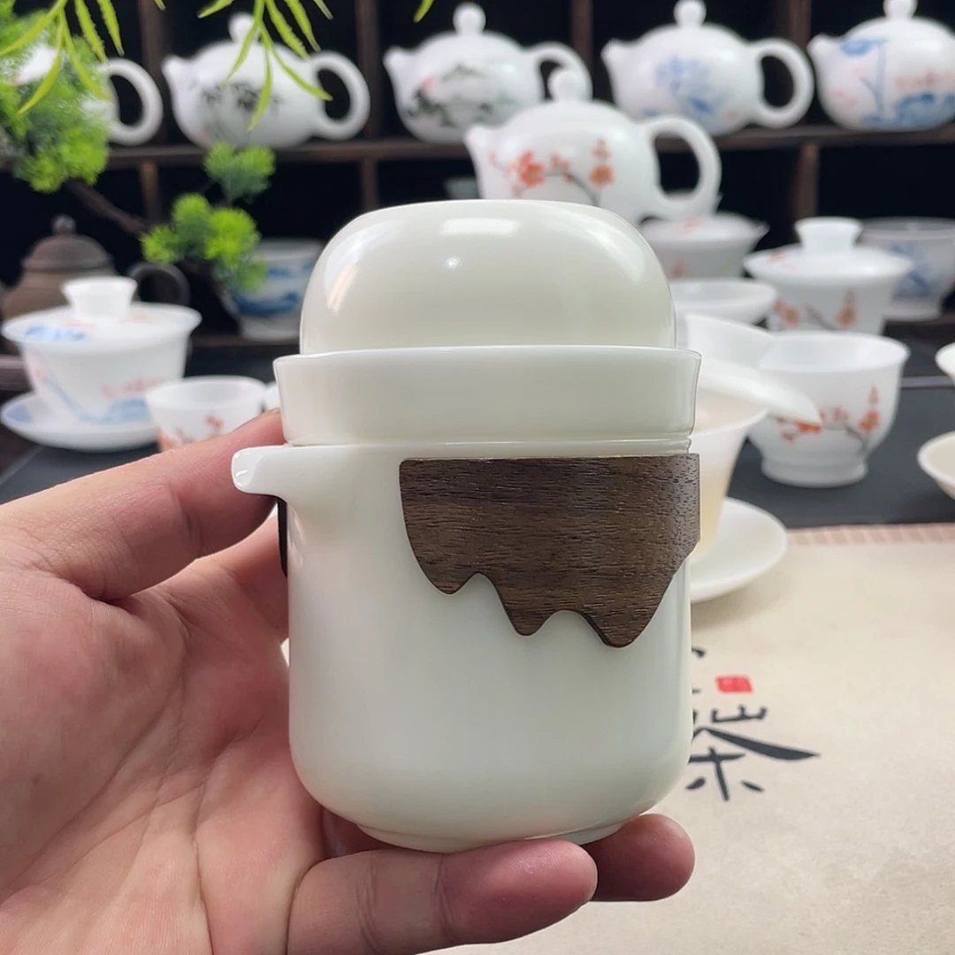 【闪购商品】徐育龙高冰自生釉200ML旅行茶具套装