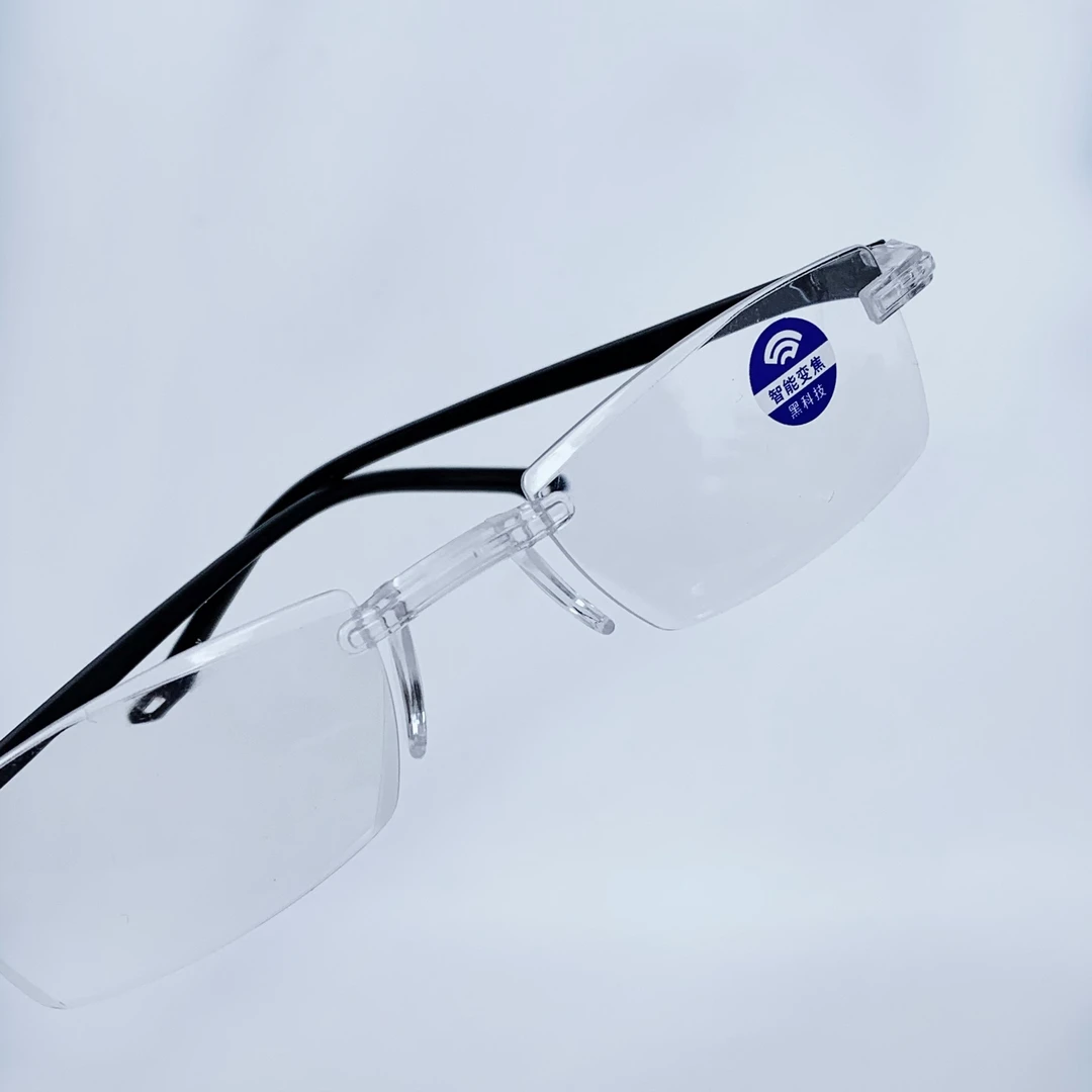 老花镜远近两用防蓝光防辐射100-300度切边无框老花镜DD