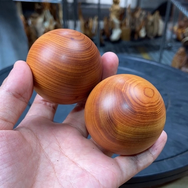 柏木（崖柏）手球一对5.0