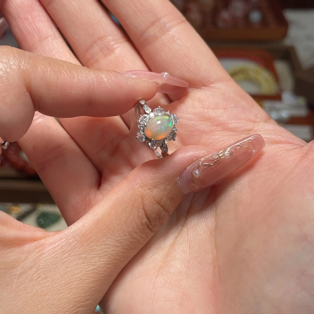 欧泊戒指未镶嵌戒指